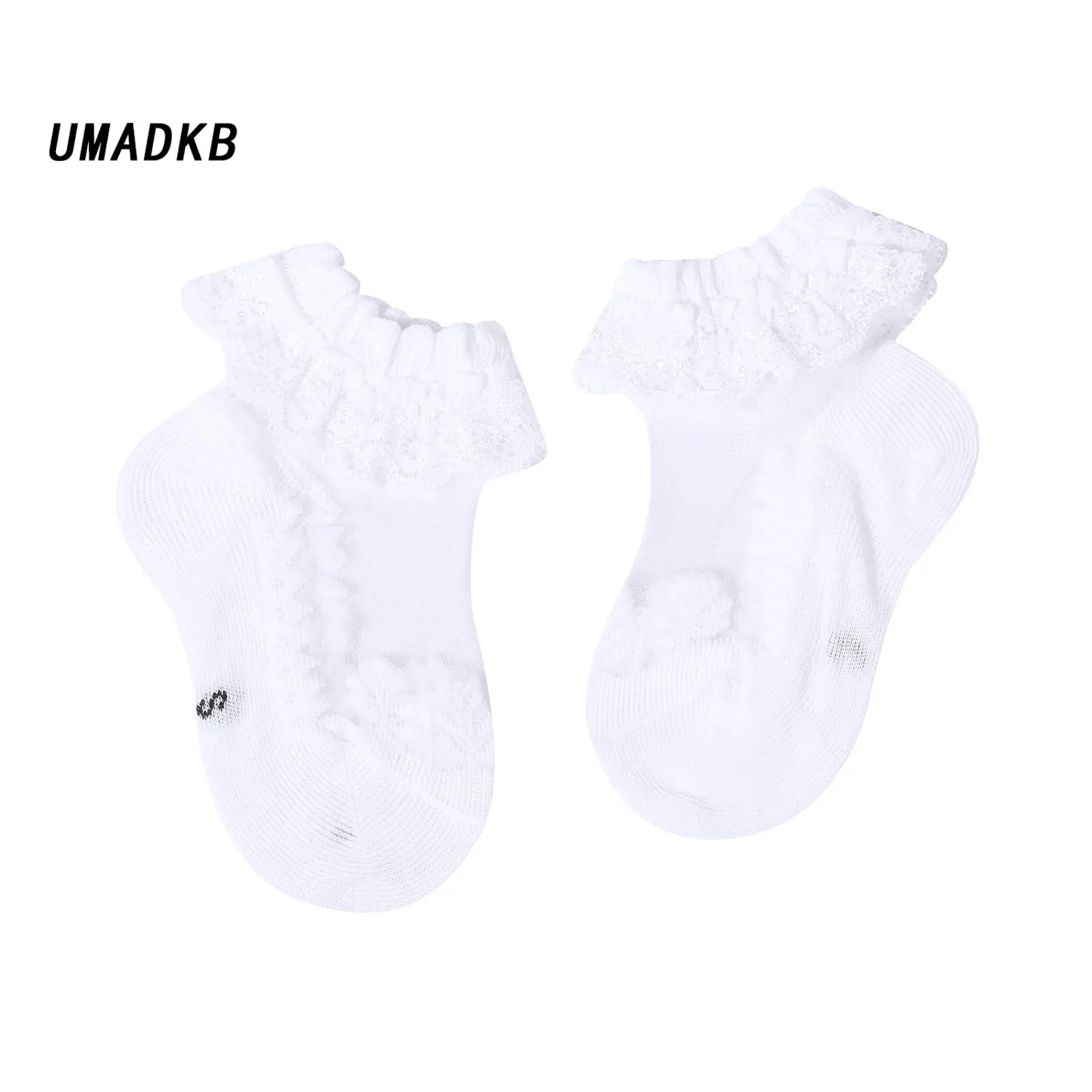 Baby Girls Lace Princess Socks Cotton Breathable Mesh Short Frilly Ankle Hose