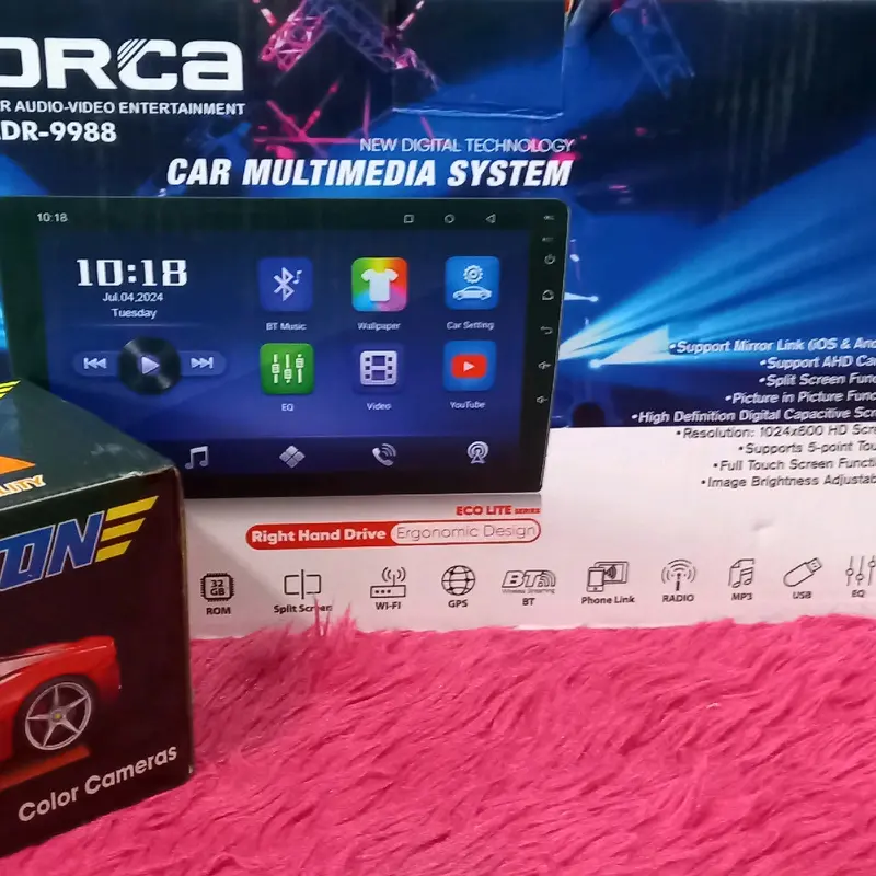 HEAD UNIT ANDROID ORCA LAYAR 9INC LENGKAP AMA KAMERA 3
