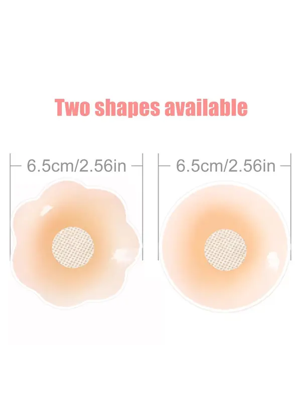 Women's 1 Pair Solid Color Invisible Nipple Cover, Silicone Nipple Cover Daily Wear, Underwear Accessories Four Seasons 1