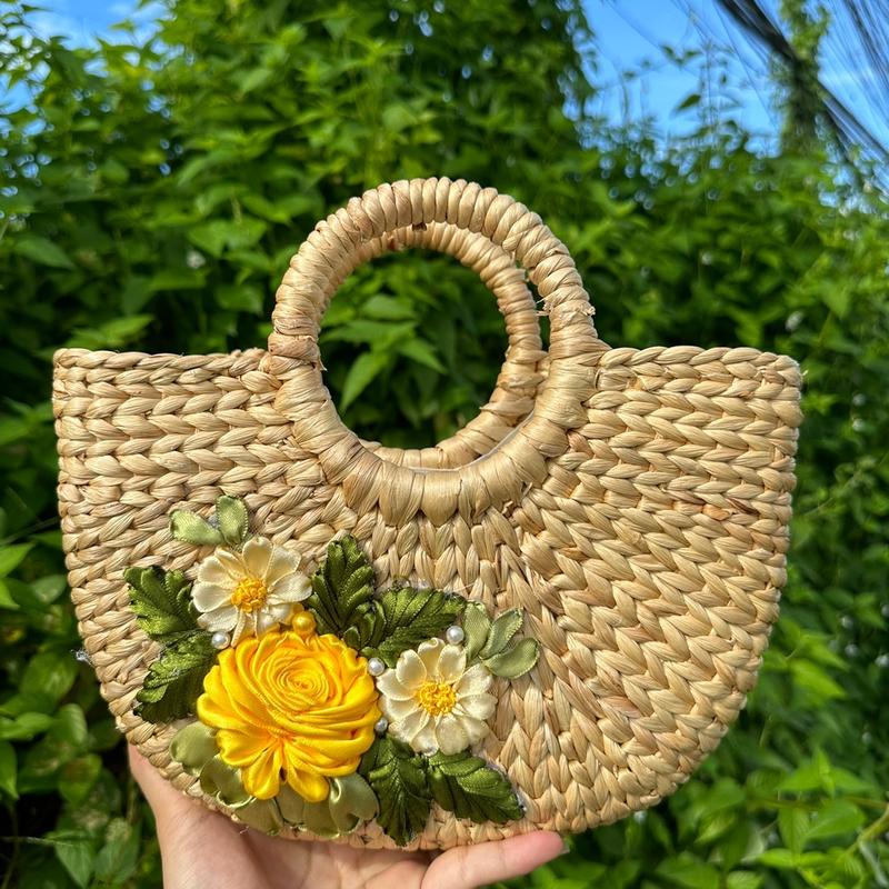  Túi lục bình hoa 26cm vàng xinh sắn ngang miệng 26cm 