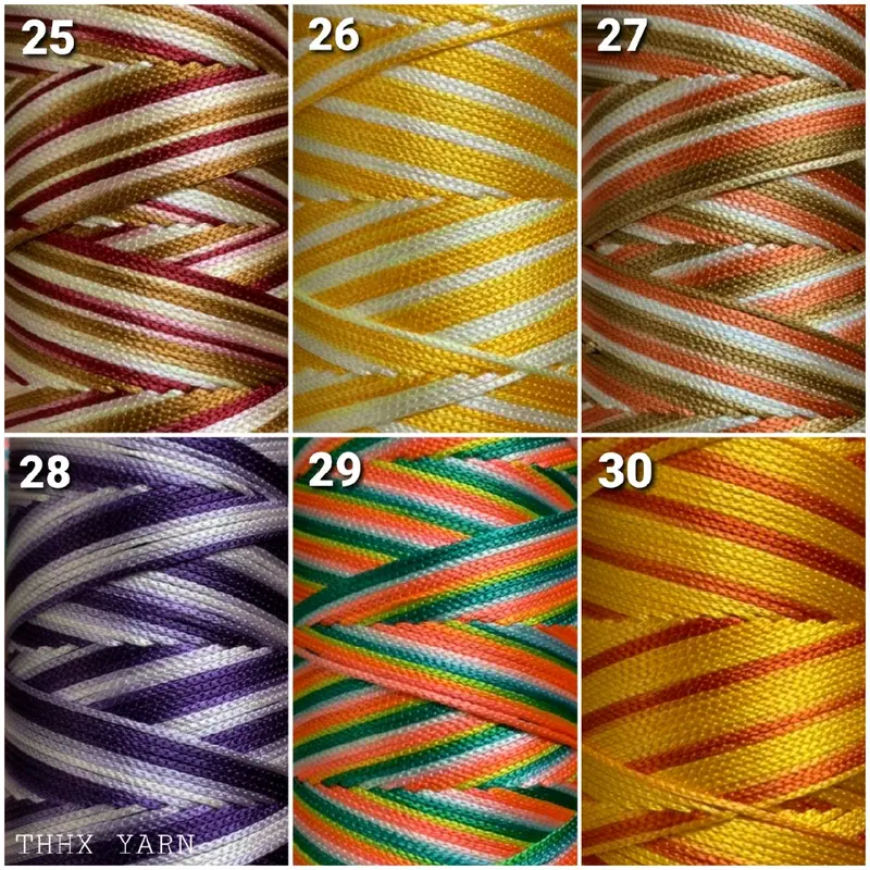 Sợi Dù màu loang- trọng lượng 200g- Chiều dài 400m- Cỡ sợi 1mm -  Công dụng móc túi xách, giày dép, nón 3