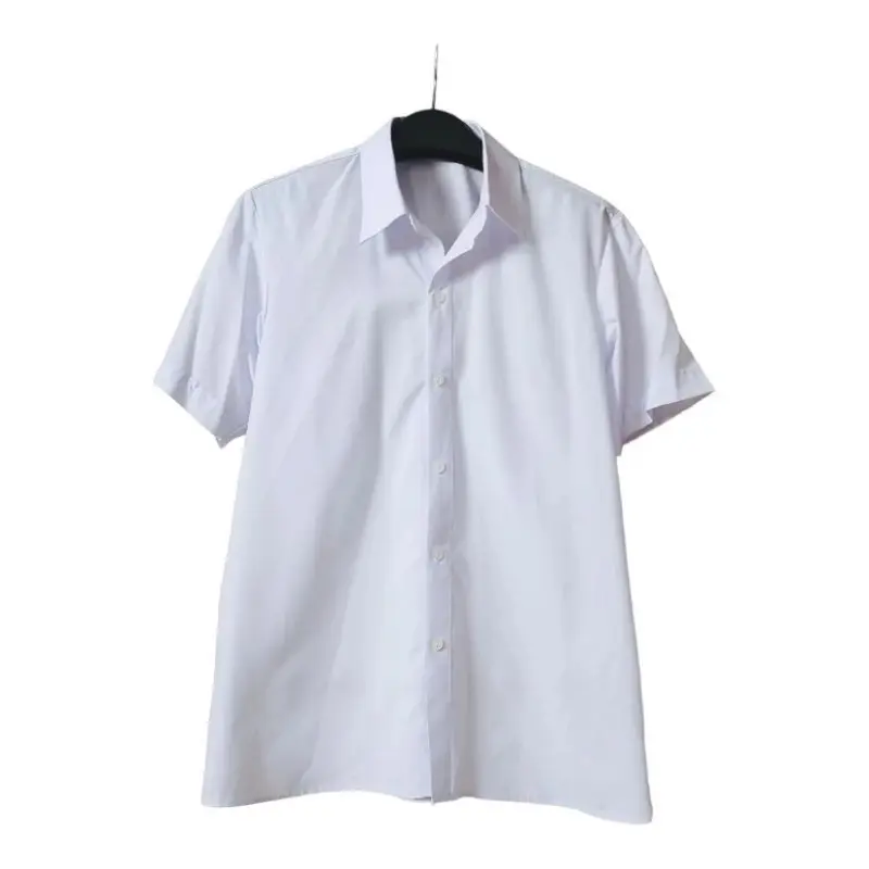 Áo sơ mi học sinh nam, nữ Cotton cộc tay 1