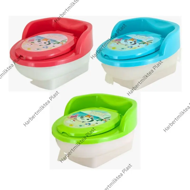 Pispot anak/potty training portable closet duduk Green leaf 5109