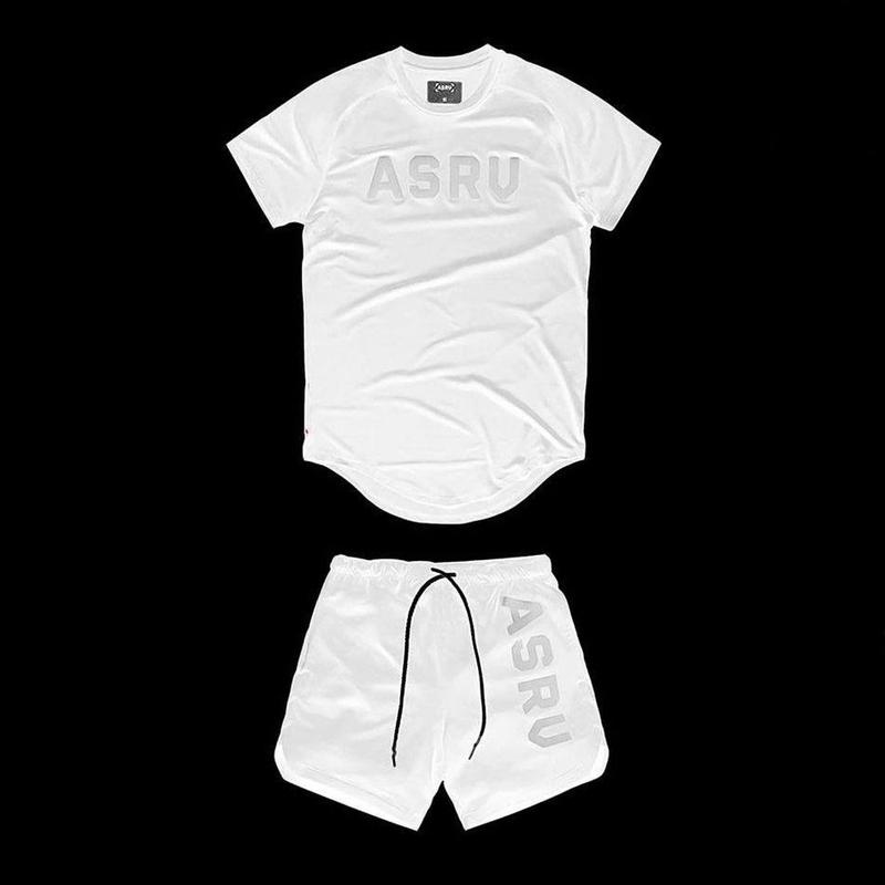 Bộ quần áo gym nam ASRV thun lạnh co giãn 4C,đồ tập gym nam đẹp(video review) Sport Tập Thể Dục Trang Phục Chạy Bộ Thể Dục