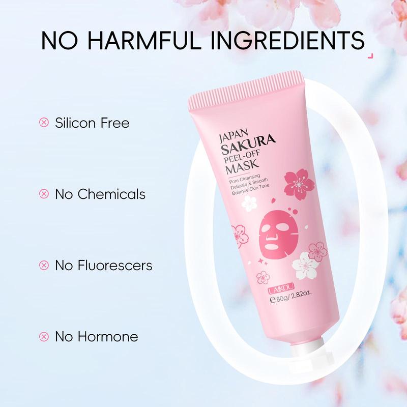 Product Introduction of Peel Off Mask, 1 Count/4 Counts Mask Including Sakura Peeling Mask & 24k Gold Snail Peeling Mask & Eye Mask, Deep Cleansing Facial Mask, Facial Skin Care Product for Women & Men 5