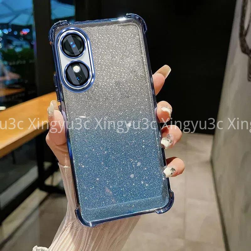 Luxury Sparkling Handphone Case for OPPO A17 A97 5G A38 4G A18 A60 four corners shockproof phone case 3D makeup mirror holder new bracelet soft case 8
