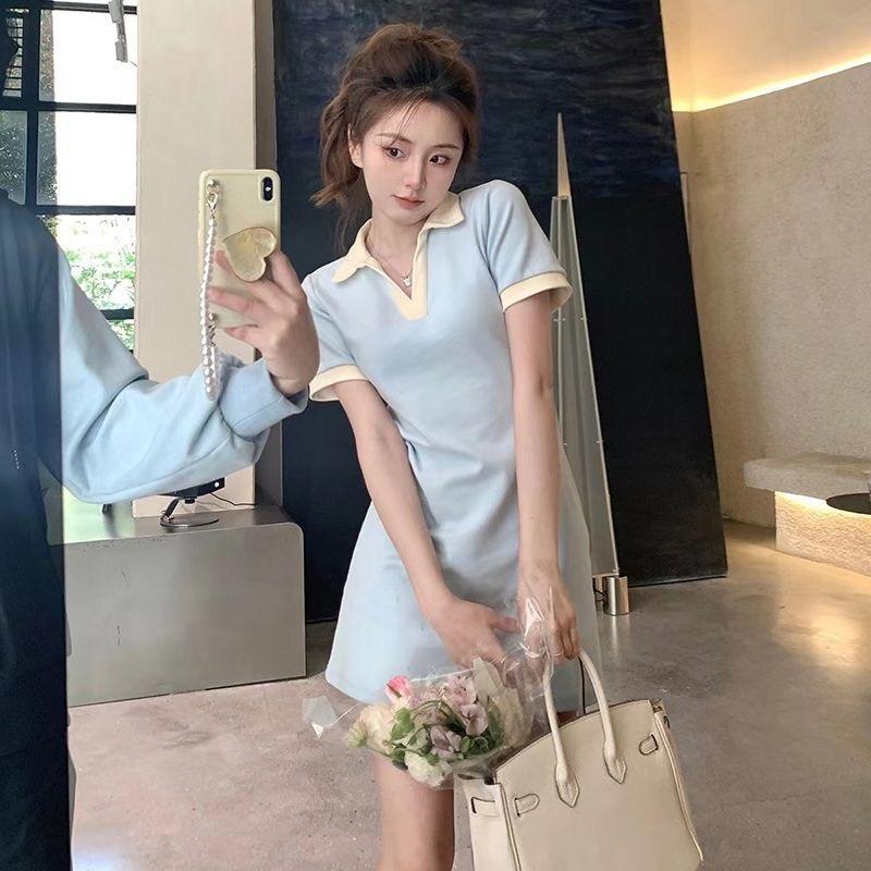 váy polo nữ cổ phối màu siêu xinh xắn TN05. Thanh lịch 4