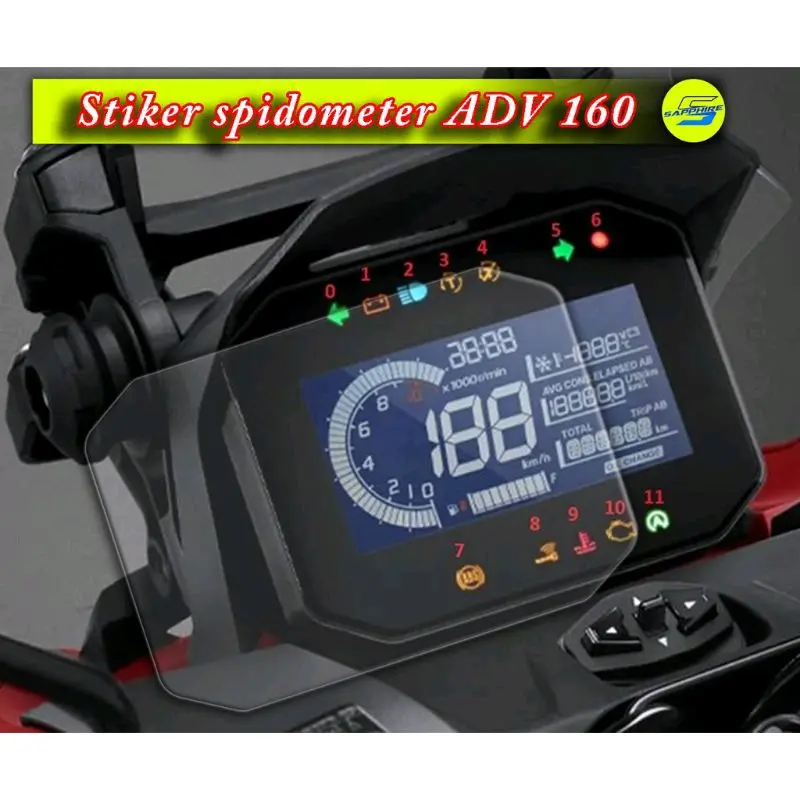 Stiker Antigores Speedometer Honda ADV 160 Car - Shop | Tokopedia