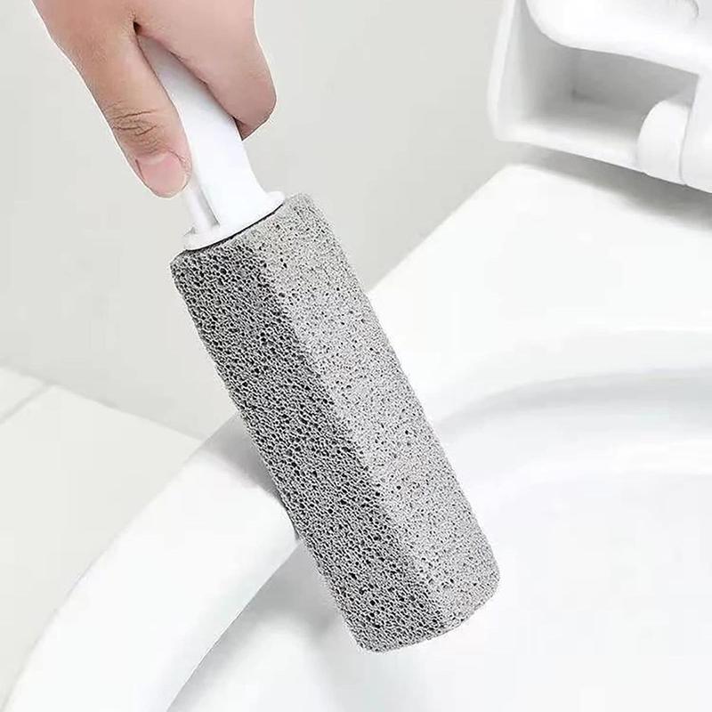 Pumice Toilet Cleaning Brush, 1/2/5 Counts Plastic Toilet Stain Bathroom Scar Cleaning Brush, Yellow Scale Powerful Pumice Brush 8