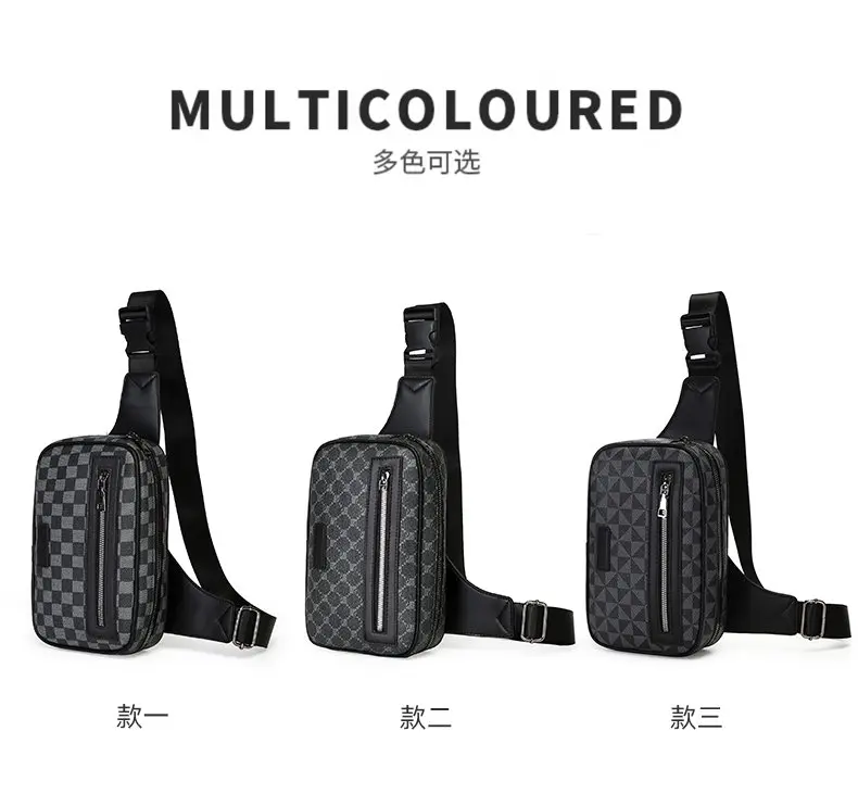 Product Introduction of Túi Đeo Ngực, Chất Liệu PU, Kích Thước Miễn Phí, Dành Cho Nam, Có Khóa Kéo, Mùa Xuân 2024 5
