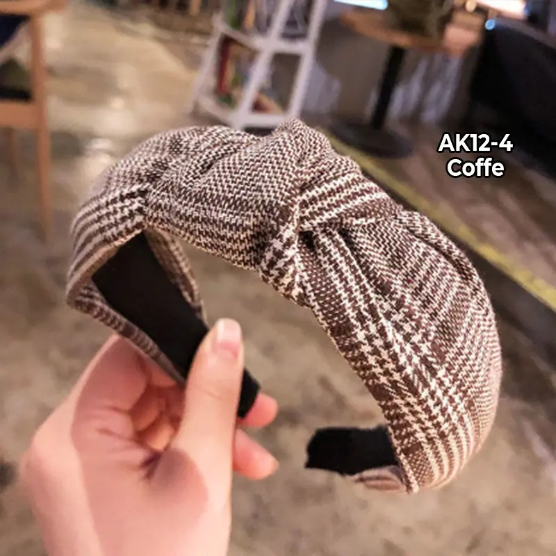 Bando Korea Wanita Dewasa Motif Lucu HeadBand Korea Bandana Kain Import Premium  Anak Aksesoris 8
