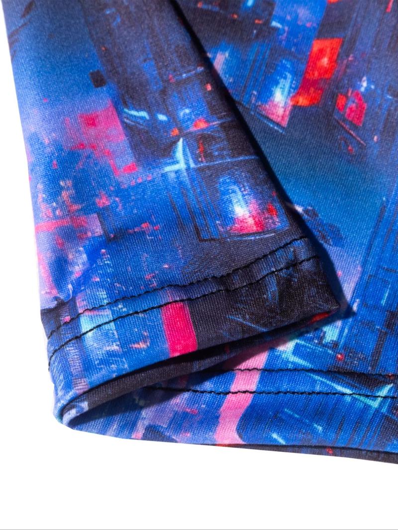 Product Introduction of Random Men's All Over Print Boxer Brief, Casual Comfy Breathable Underwear for Daily Wear, Men's Underwear for All Seasons, Undergarments 8