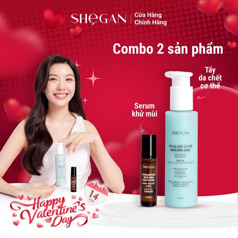 Combo Rút Gần Khoảng Cách SHeGAN - Tẩy Tế Bào Chết, Serum Khử Mùi Ngừa Thâm, An Toàn Lành Tính Dành Cho Mẹ Bầu Và Mẹ Bỉm, Khử Mùi Hôi,  Phù Hợp Cho Mẹ Bầu Và Mẹ Sau Sinh