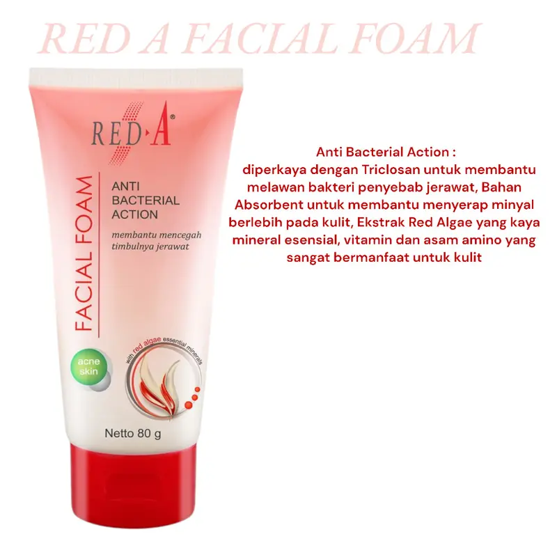 RED-A FACIAL FOAM FOR NORMAL OILY ACNE SKIN 40GR-80GR 5
