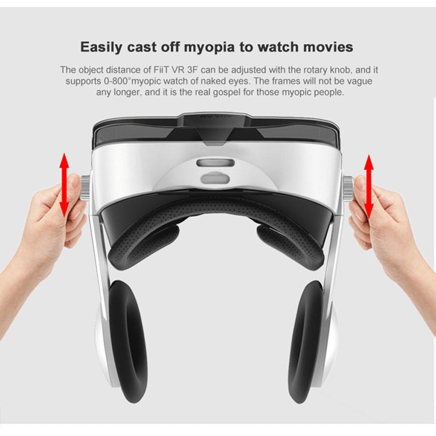Virtual Reality 3D VR Glasses Headset Phone Viar Device Helmet Lenses Goggles Smart Smartphone Headphone Mobile Game Cell Viewer - Image 5