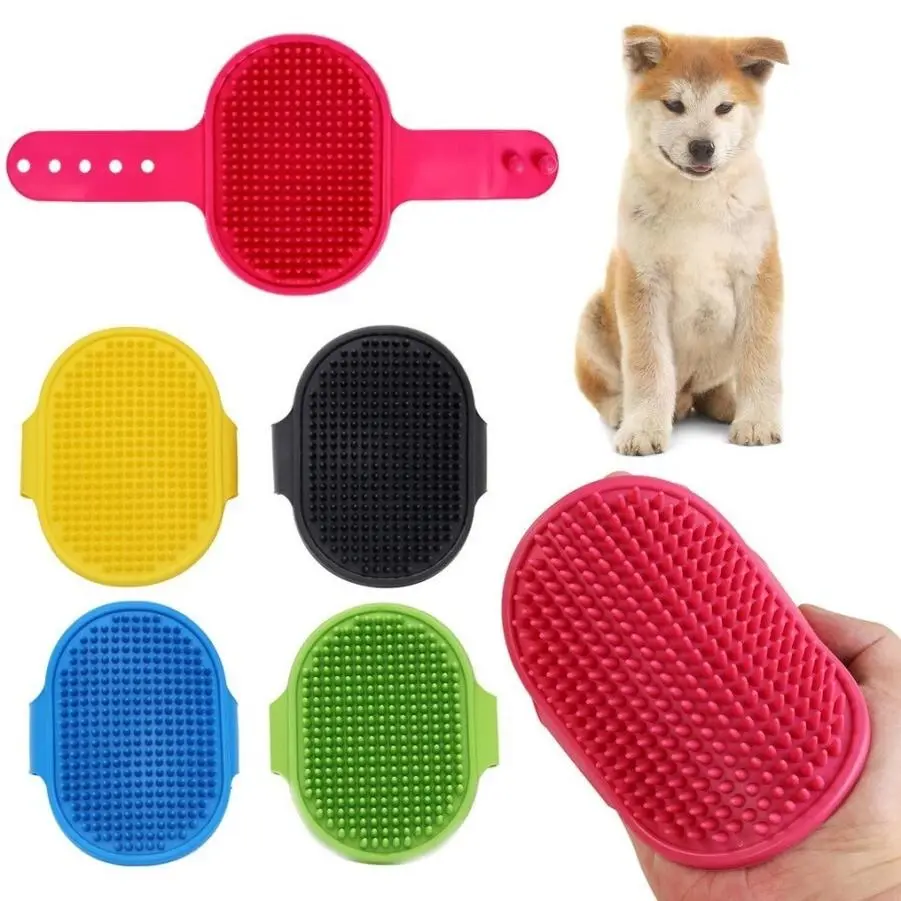 Pet dog cat bath brush comb rubber gloves hair beauty massage and Dog Grooming Brush