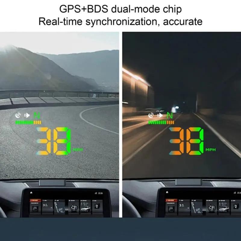 Product Introduction of New Windshield Projector Heads Up Display Auto Electronic Device Multipurpose Speedometer KM/H MPH Digital Speedometer Car 17