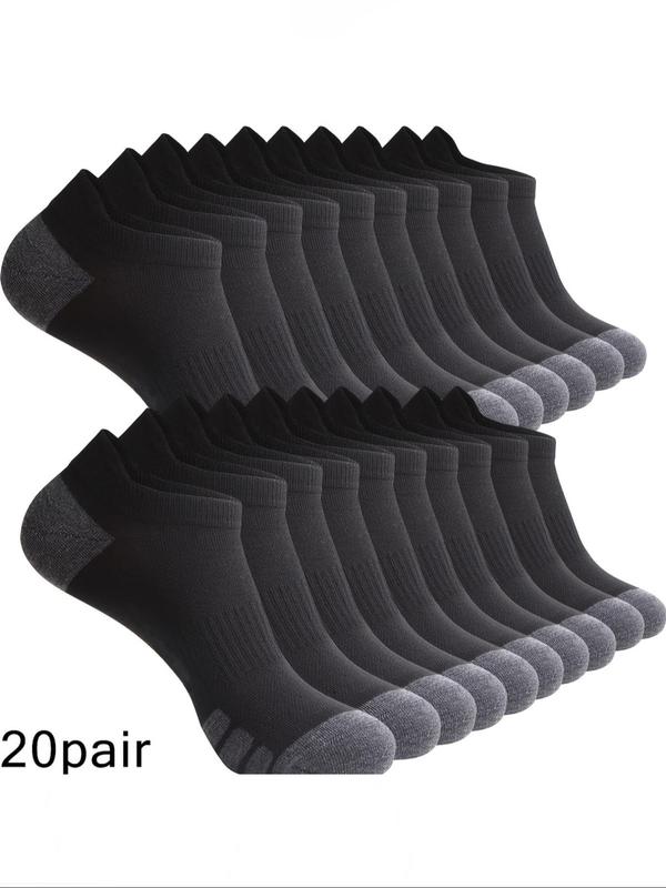 Men's Patchwork Print Ankle Socks, Casual Moisture Wicking Low Cut Socks for Daily Wear, Soft Comfy Breathable Socks for All Seasons 3