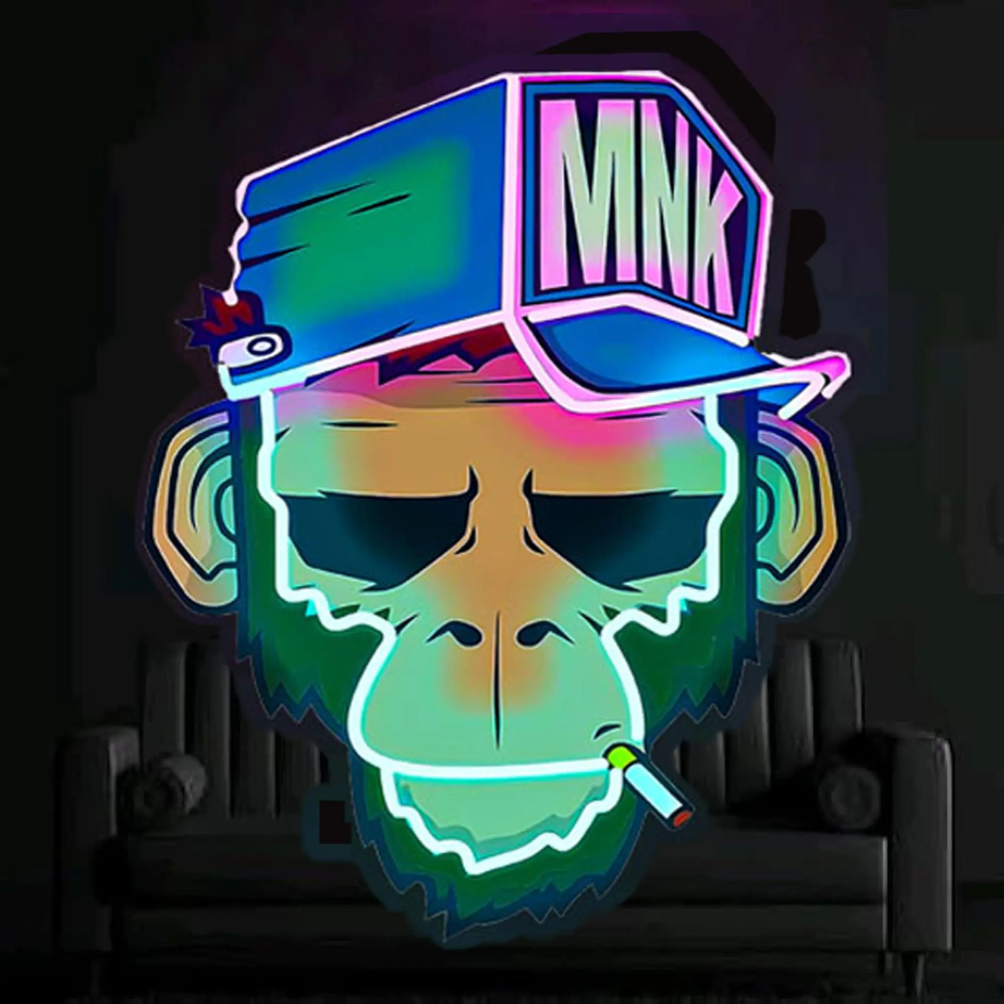 Monkey Design Neon Sign, 1 Count USB Powered LED Neon Light, Adjustable LED Lights, Novelty Light for Bedroom, Party, Club, Office Decor