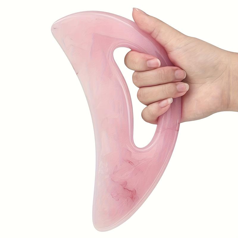 Product Introduction of 1pc Gua Sha Massage Tool With Handle, Resin Larger Gua Sha Scraping Tool, For Back Neck Face Leg Massage 1