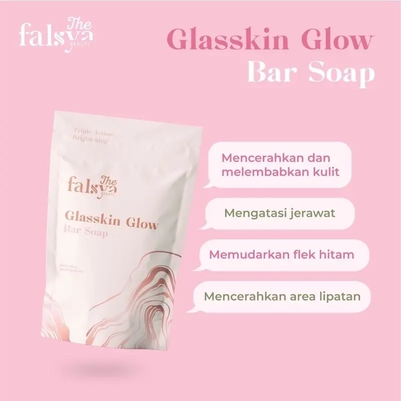THE FALSYA BEAUTY GLASSKIN GLOW BAR SOAP 40 GR 3