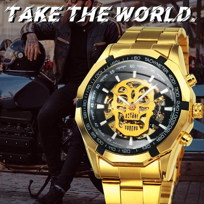 Product Introduction of Winner Watch Men Skeleton Automatic Mechanical Watch Gold Skeleton Vintage Man Watches Top Brand Luxury 23