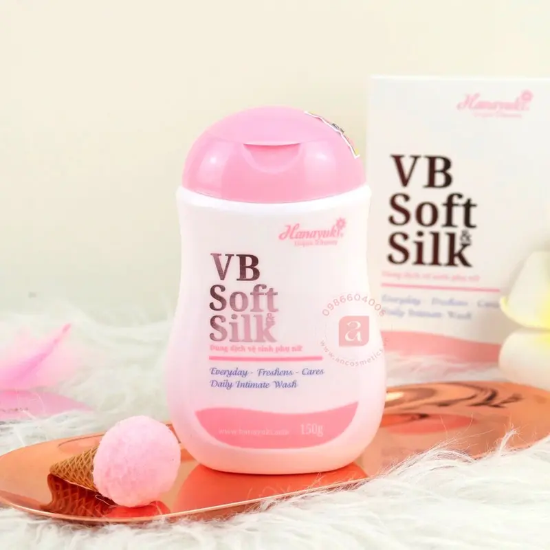 HOT- Dung Dịch Vệ Sinh Hana Vb Soft Silk Hanayuki, Dung Dịch Vệ Sinh Hanayuki Màu Hồng Mẫu Mới 1