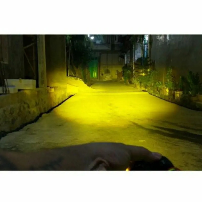 LAMPU TEMBAK CSP LASERGUN 2 WARNA PUTIH KUNING 60WATT + KIPAS PENDINGIN Lampu Sorot Car Kabel 6