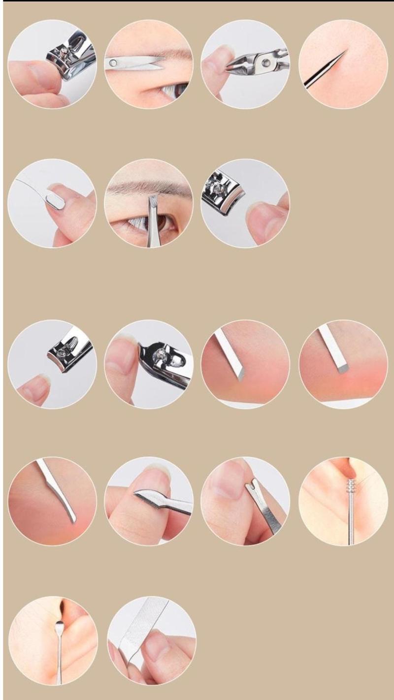 Product Introduction of Manicure Set 32 in 1 Alat perawatan kuku 1 Set isi 32pcs Set Manikur Perawatan Kuku gunting nail tangan Kotoran Mempercantik 1