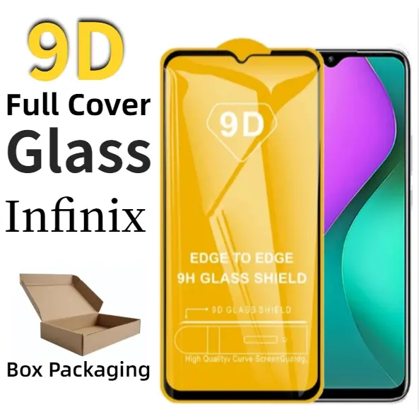 Full Tempered Glass For INFINIX HOT 40 40i 30I 30 20 12 11S 10 Play Note 40 30 12 11 Pro SMART 8 7 6 4G 5G