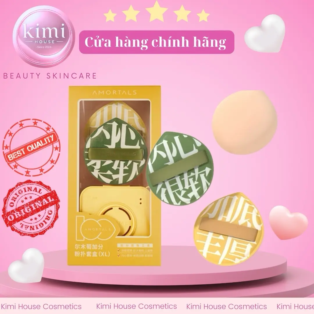 Mút tán nền quốc dân Amortals siêu mịn Trang Điểm phấn nuoc mongnhe Mỹ Phẩm Mỹ Phẩm