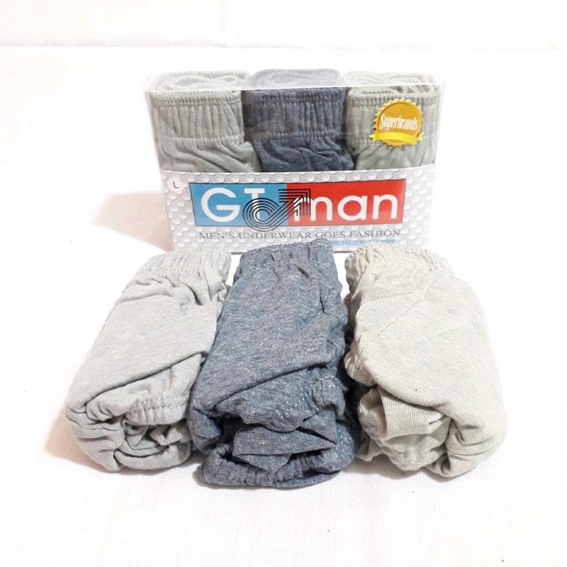 CD Pria GT Man GMX Isi 3pcs | Celana Dalam Cowok Gtman Karet Kerut 7