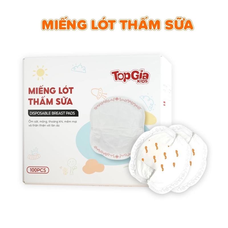  1 Hộp 100 miếng Miếng Lót Thấm Sữa TOPGIAKIDS Hộp 100 miếng 5 lớp thấm hút 120ml dành cho mẹ sau sinh siêu thấm dính cao cấp Váy Bầu Đầm Bầu Áo BO
