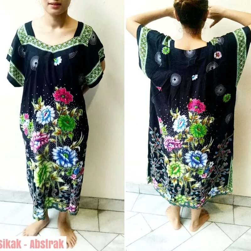 DASTER HENGKY MODEL SIKAK MOTIF BUNGA ABSTRAK#LD 120 2