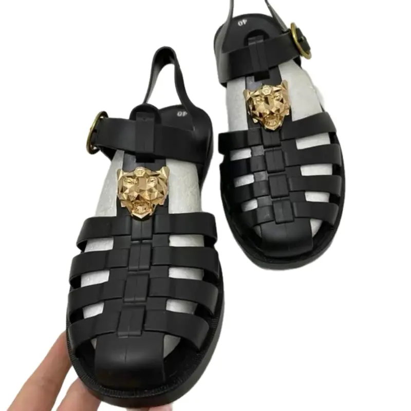 [Dép Rọ] Cao Su Đúc Nguyên Khối Full Size 36-44 Nam Đế Bằng - Chất Liệu Cao Su Non - Nhung