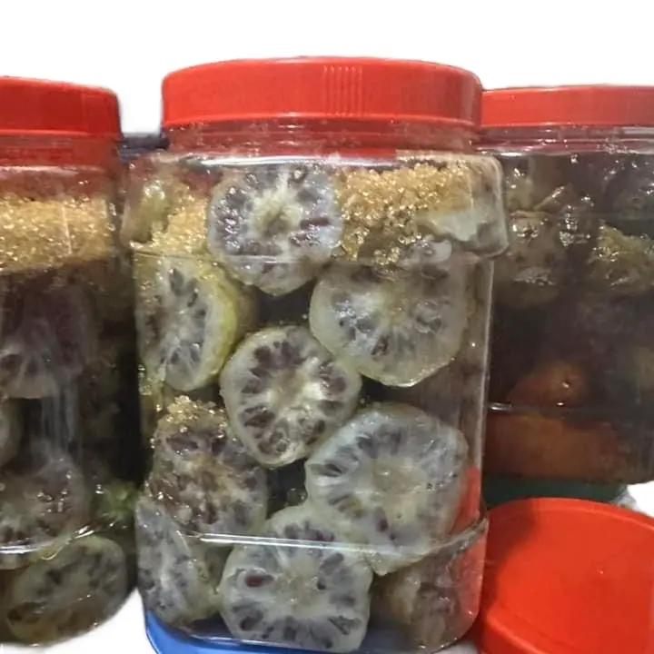 Hủ nhàu ngâm đường cát vàng mật mía, hủ 2kg, chính hiệu Nhàu Núi Thất Sơn An Giang đóng hủ, vận chuyển không bị rỉ nước, đảm bảo chất lượng 3