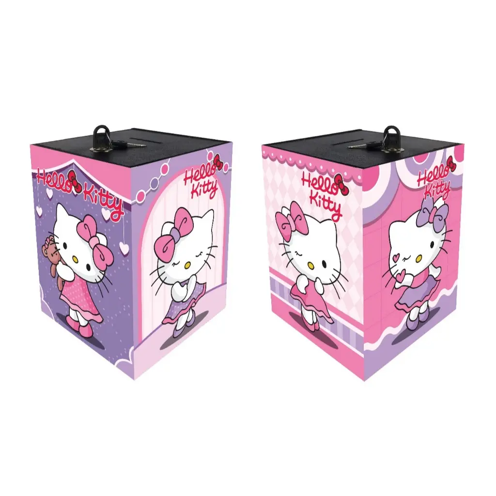 Celengan karakter hellokitty SEDANG celengan viral anak perempuan saving money UKURAN 10X15 - tabungan anak celengan  anti rayap tabungan kunci