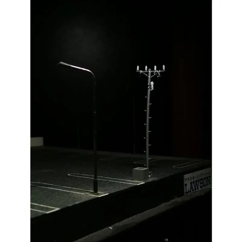 Tiang Listrik tipe 1 1:64 Aksesoris Diorama Diecast  Power Pole  Utility tiang utilitas telepon  Unpainted 5