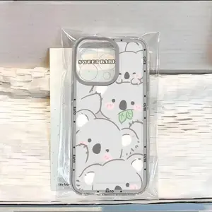 CASING SOFTCASE BENING PREMIUM CLEAR SILICON COMPATIBLE FOR VIV0 V60 V60 LITE V50 V40 LITE  V30 V30E V29 V29E V27E V27 V25 V25E V23 V23E V21 V21E V20 SE V19 V17 V15 PRO 5G / 4G MOTIF CUTE KOALA