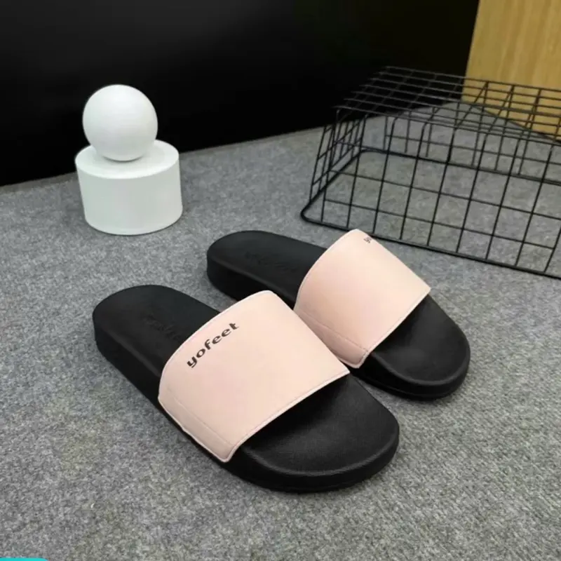 Dép lê đế bằng nam nữ quai ngang nỉ in logo yofeet ( XT 07) Nhẹ êm thoải mái khi mang đi học chơi - DéP, Slipper