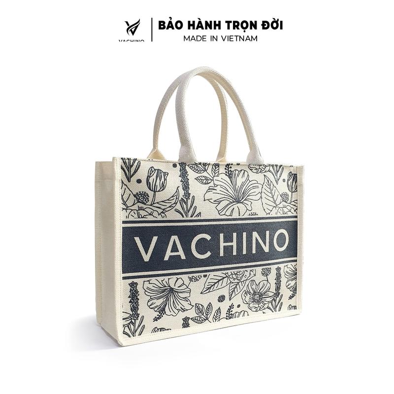 Túi cói du lịch túi Vintage đi biển VACHINO - TX038