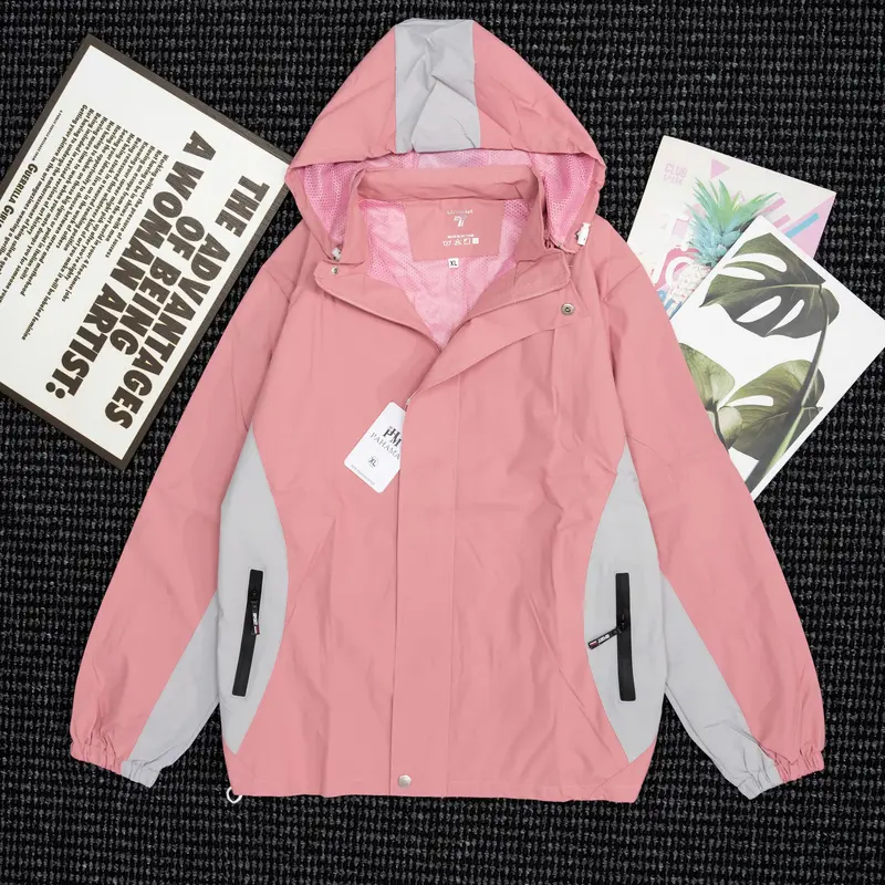 Áo pha nữ 7 màu 2 lớp lót lưới tráng bạc, áo khoác gió nữ thể thao size 45-70kg Women Jacket Top Voi 7
