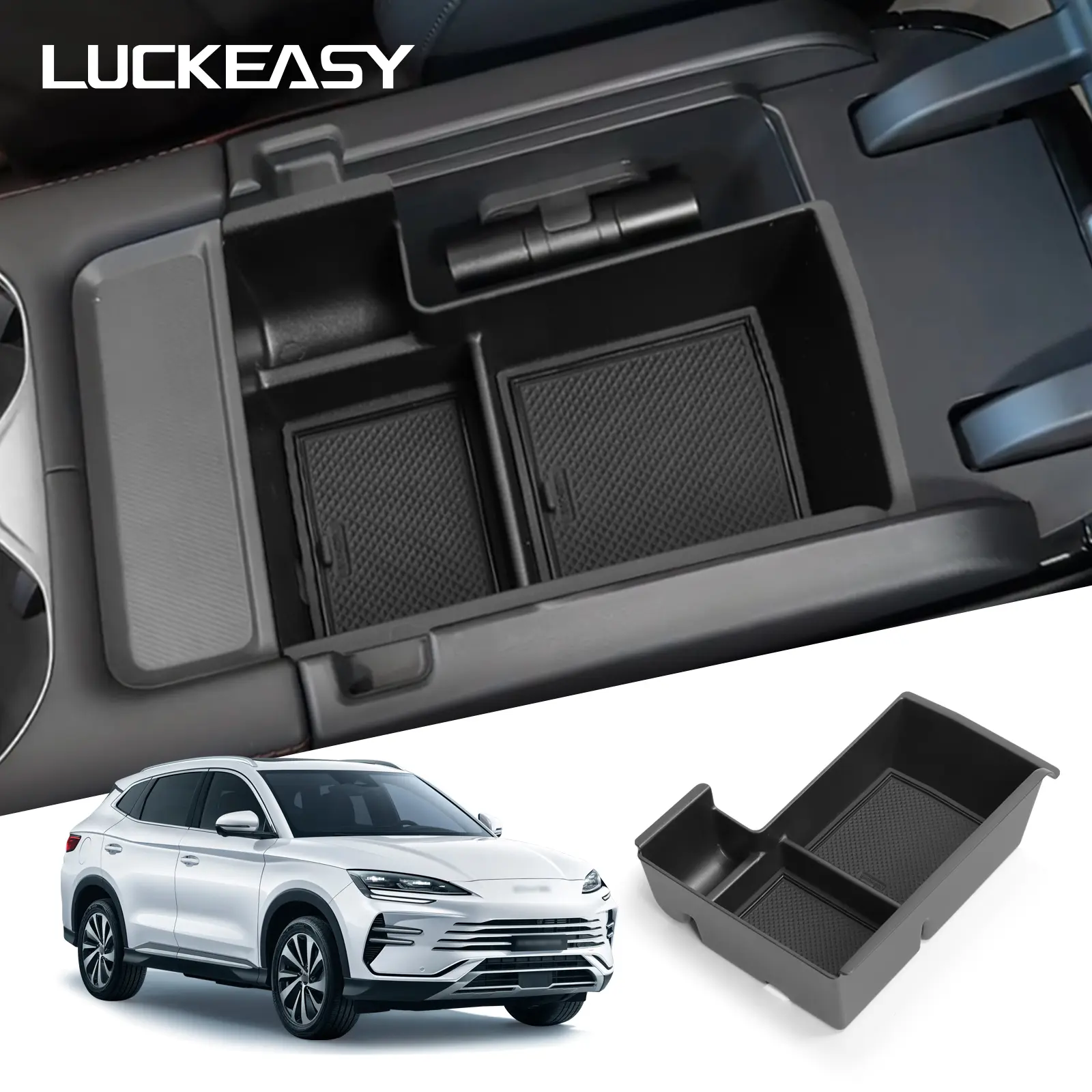 for BYD Song Plus DMi/Sealion 6 2025 Car Armrest Storage Box Organizer Case Center Console Storage Tray Only Fit Right Rudder