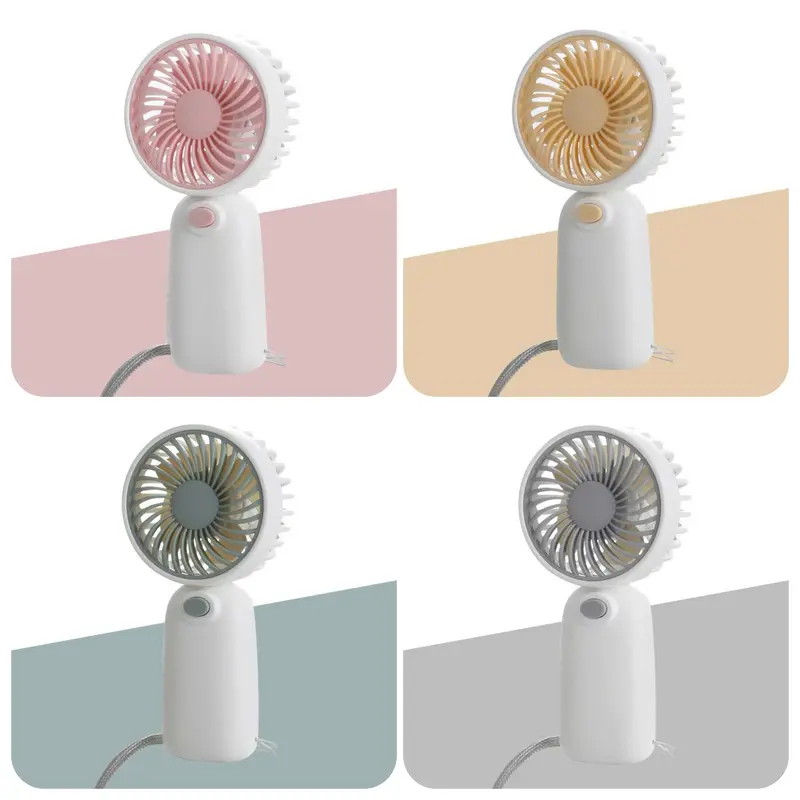 Quạt Cầm Tay Mini Đáng Yêu Dùng Pin Tiện Lợi - Quạt Cầm Tay Nhỏ Gọn Kèm Dây Treo Siêu Dễ Thương 1
