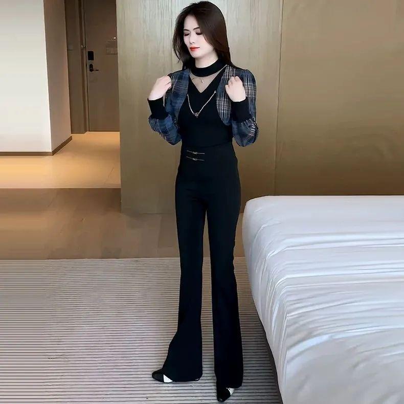 Áo Thun Dài Tay, Thời Trang Thêu, Dành Cho Nữ, Hàng Mới Về Mùa Xuân Và Mùa Thu, Áo Ngắn, Thiết Kế Đẹp, Phong Cách Phương Tây, Bó Sát, Áo Lót Top Women 1