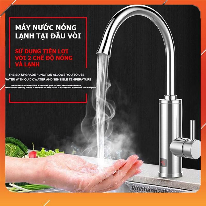  Vòi làm nước nóng lạnh trực tiếp Inox 304 - Máy nước trực tiếp tại vòi Inox 304 