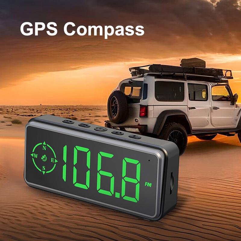 Product Introduction of Car Digital Speed Head Up Display Universal Speedometer HUD  Compass Speed Measurement Indicator For Truck Vehicles USB Power 27