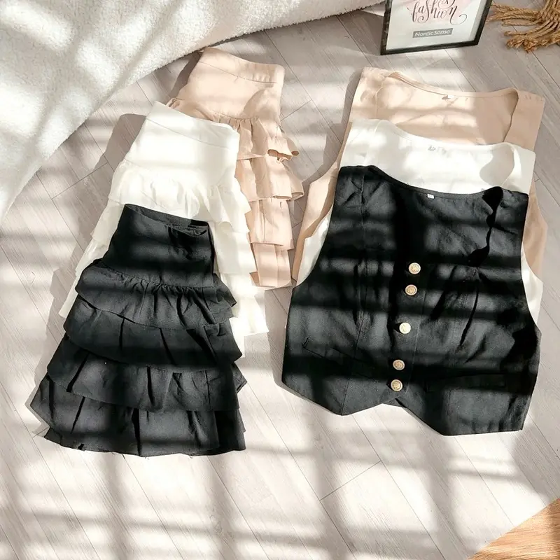 Bộ Set Cổ Vuông Áo Kaki Xin Xõ Váy 3 Tần Cho Nữ - Chất liệu Kaki Xin Xõ, Mặt Thoại Mại Dễ Chịu Women Dress 2