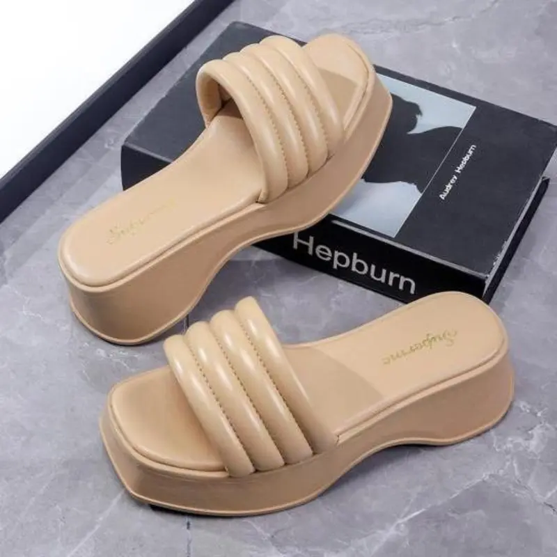 SUP】Korean Fashion Wedge Sandals New Arrival Women Footwear