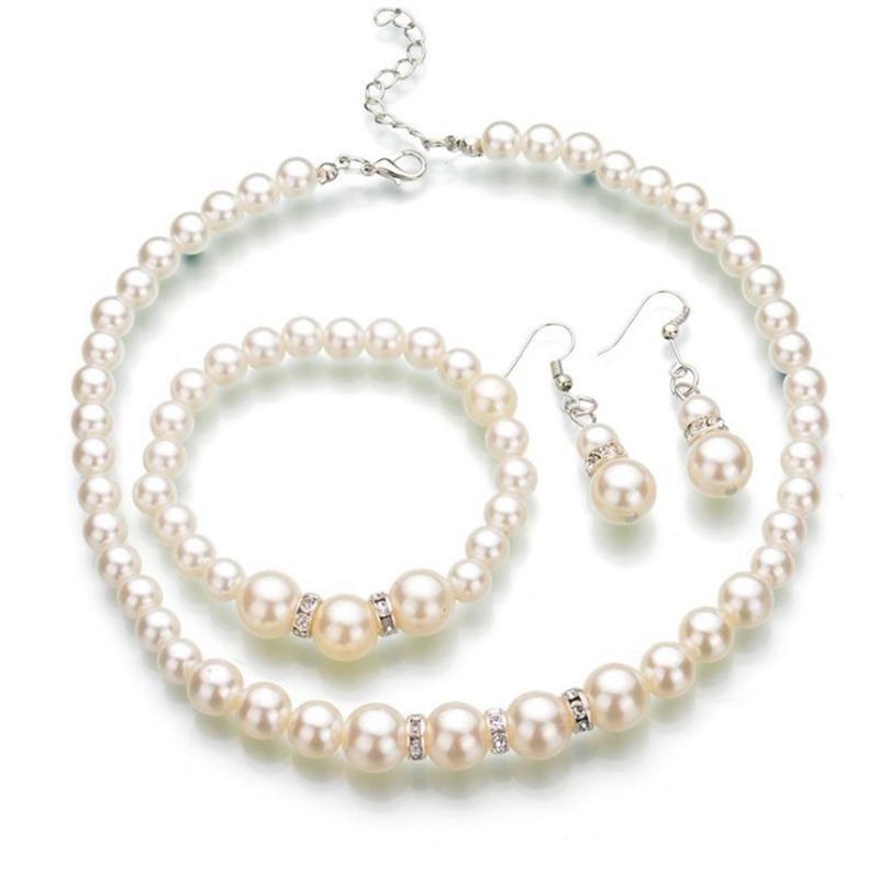 Product Introduction of Women   Necklaces Bangles Earrings Wedding Charm  Set Gift 17
